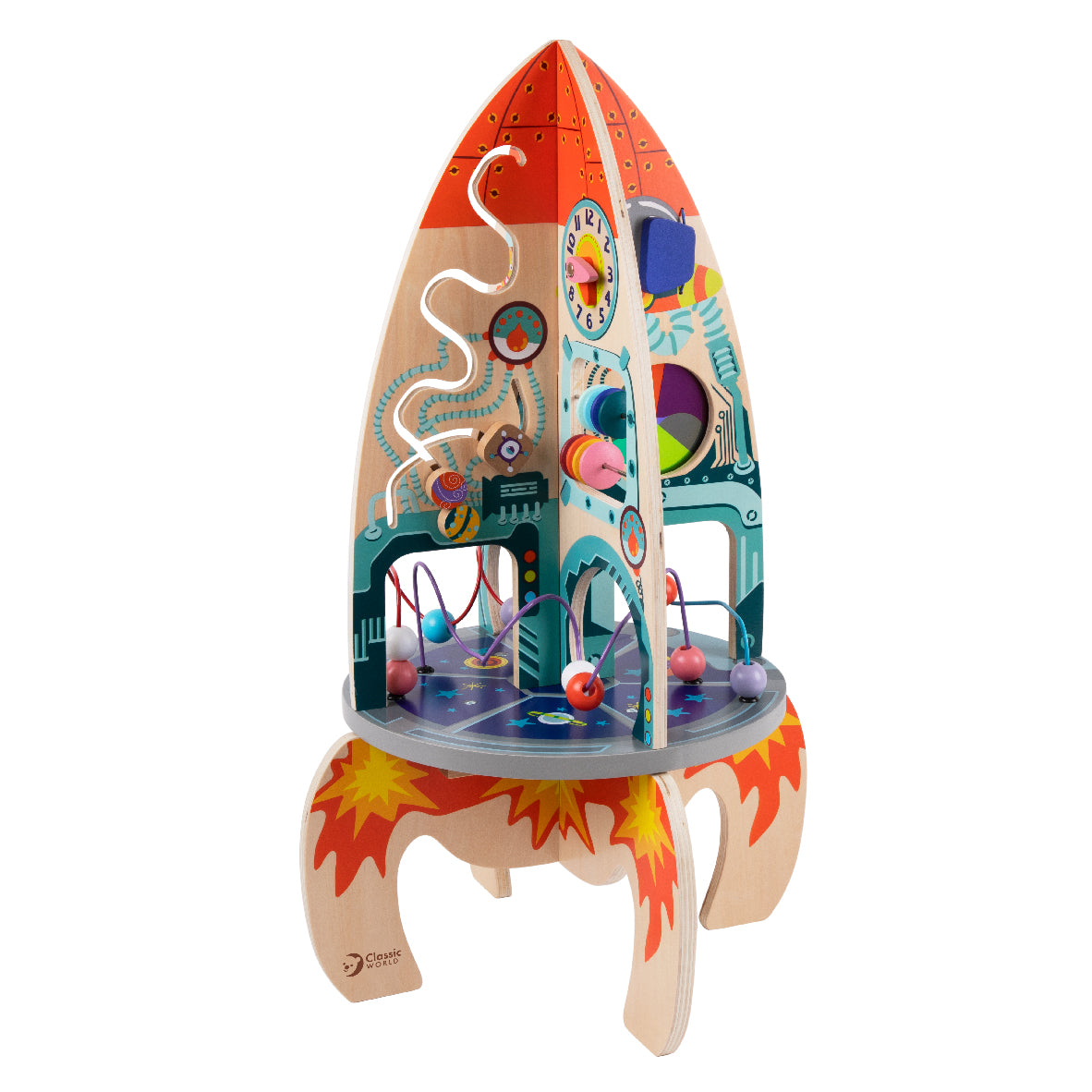 Wooden rocket hot sale activity table