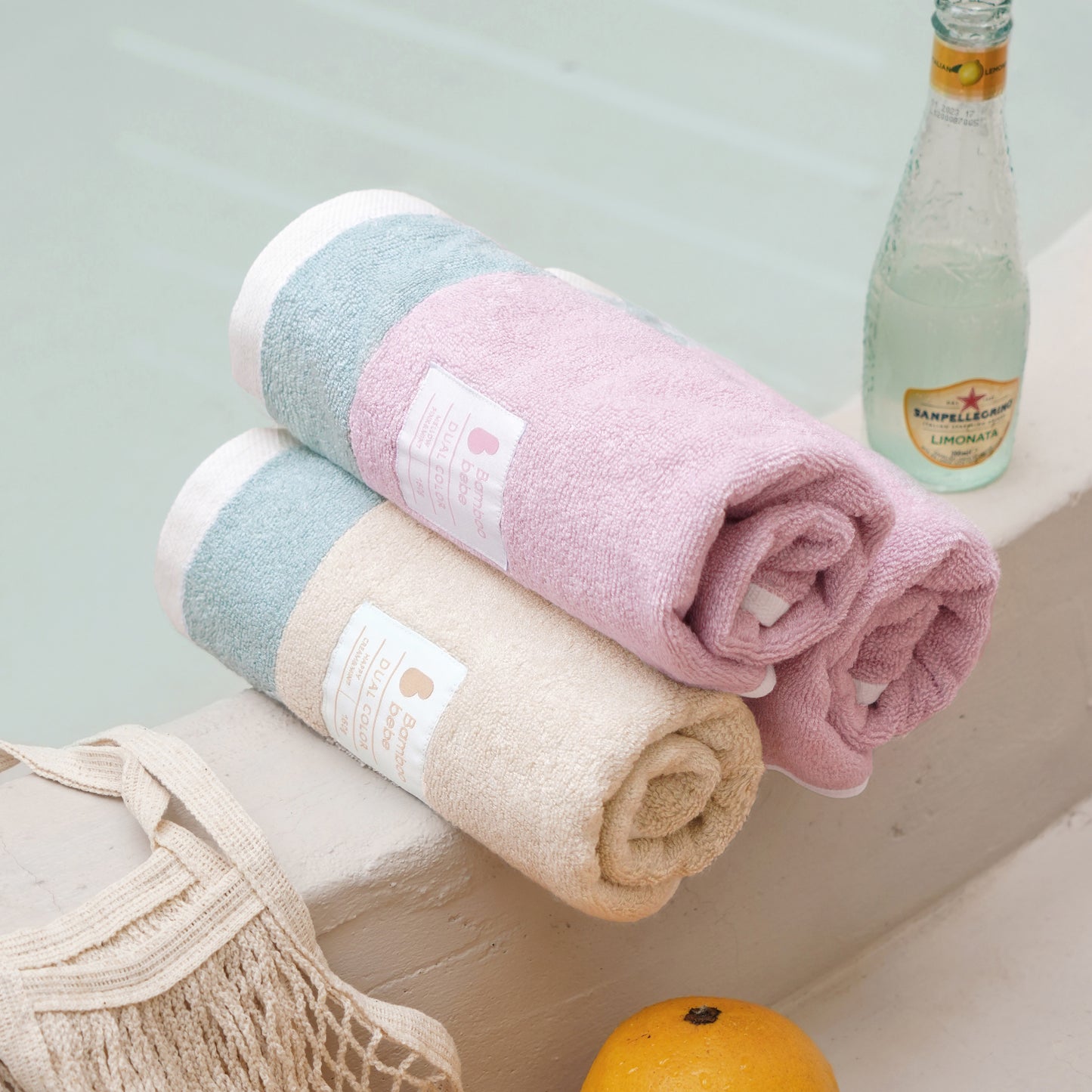 BambooBebe Dual Colour Hand & Face Towel